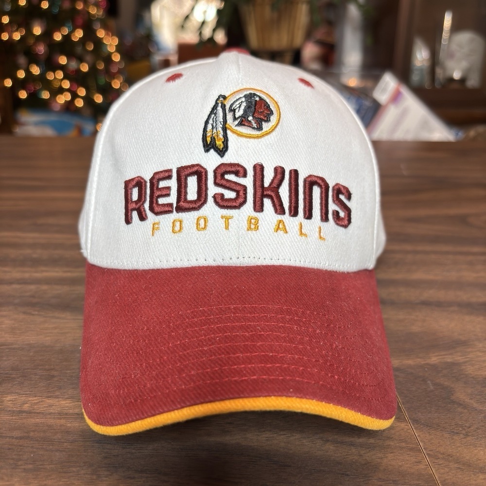 Adidas Washington Redskins NFL Football Strapback Hat OSFM White Red NWOT - Picture 12 of 14